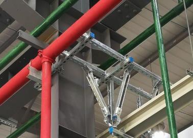 碧江该抗震支架的整体式支吊架结构协调性好